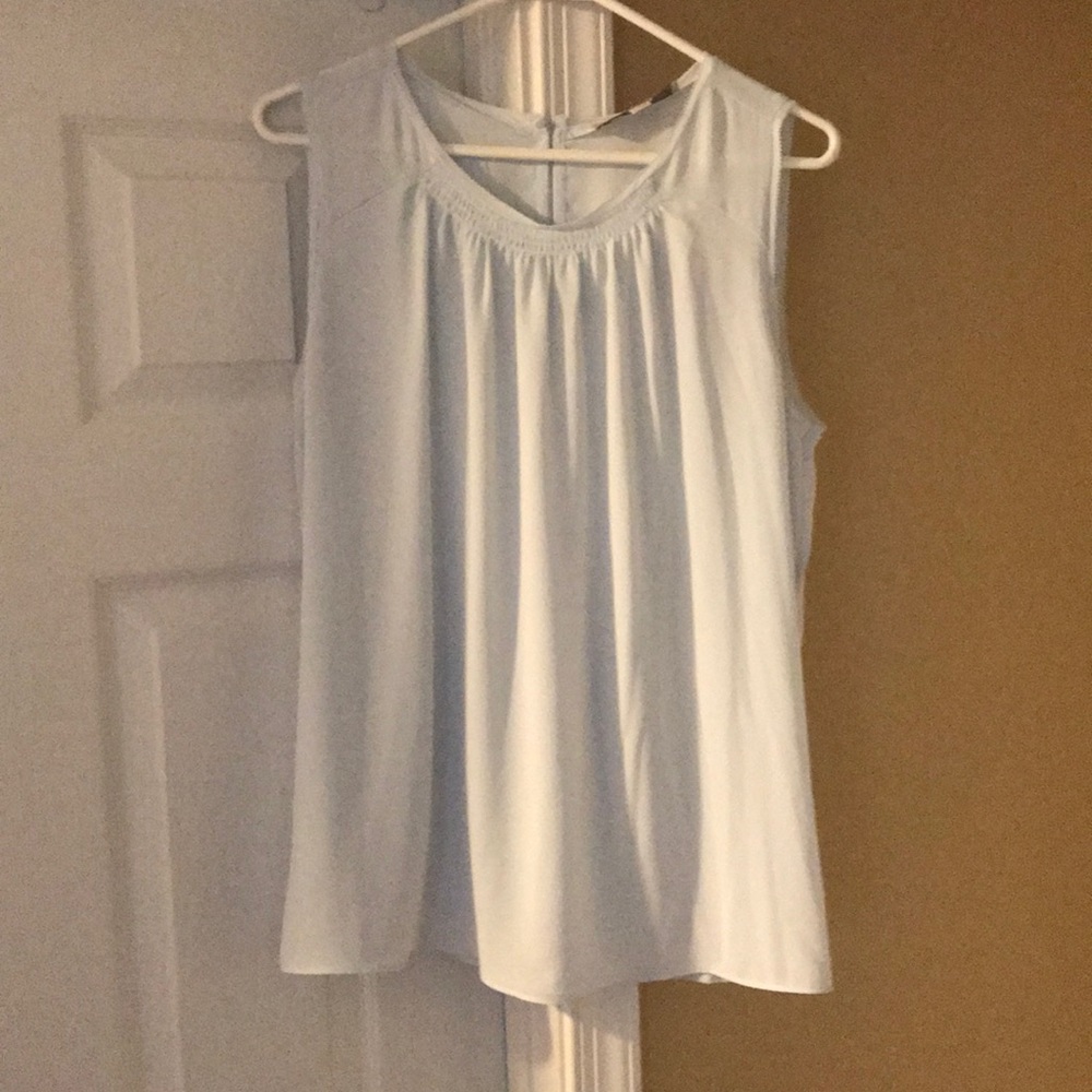 Ann Taylor Loft Sleeveless Top Lt Blue, M